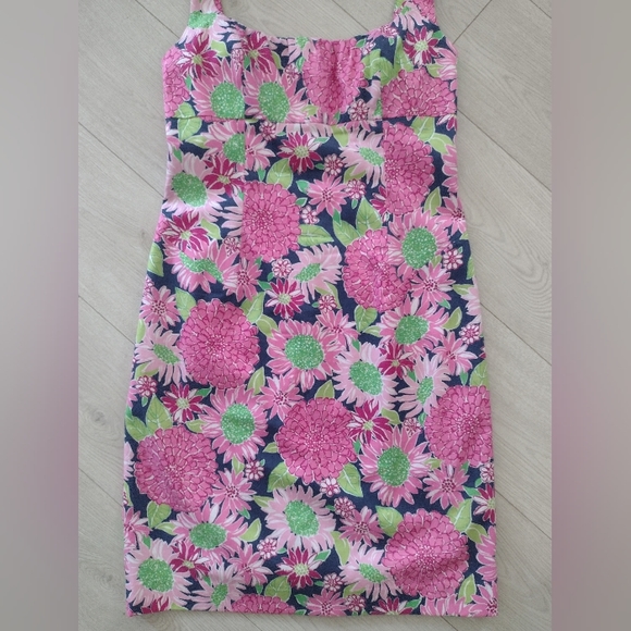 Lilly Pulitzer Dresses & Skirts - 🆕LILLY PULITZER Stretch COTTON Lined Spring FLORAL MIDI Dress!!